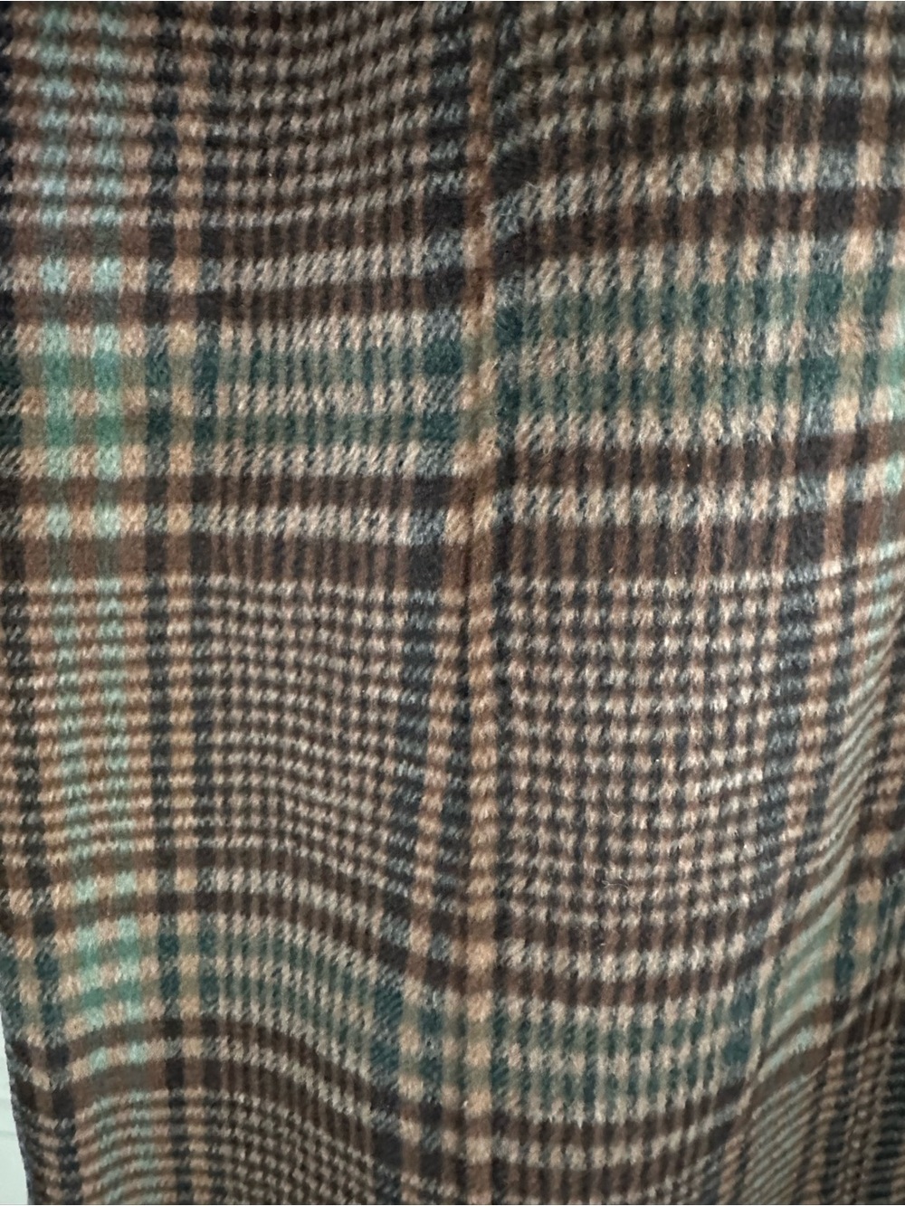 AVEC LES FILLES LONG PLAID COAT SZ S - Picture 6 of 6